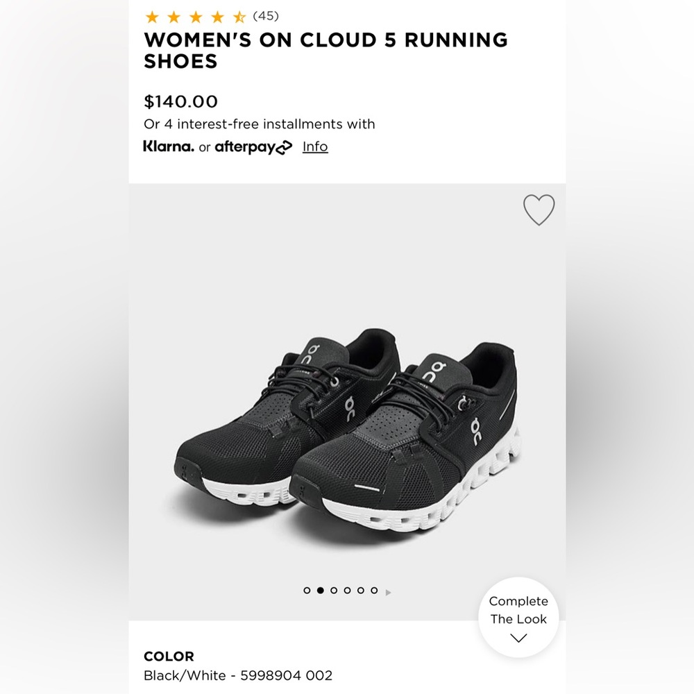 wemons on cloud 5 running shoe!!